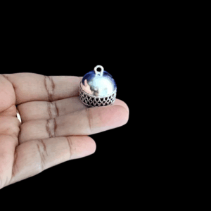 JHUMKAs0041- 3 PAIRS PACK OF GERMAN SILVER | OXIDIZED SILVER JHUMKIES FOR EARRING MAKING