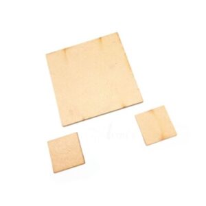 MDF0095- ARNAS 2 SETS OF SQUARE MOTIF PENDANT AND EARRINGS MDF BOARD CUT OUT COMBO FOR NECKLACE AND EARRINGS MAKING| CRAFTING MATERIAL