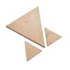 MDF04109- ARNAS 2 SETS OF TRIANGLE MOTIF PENDANT AND EARRINGS MDF BOARD CUT OUT COMBO FOR NECKLACE AND EARRINGS MAKING| CRAFTING MATERIAL