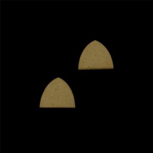 MDF0113- ARNAS 10 PCs PACK OF 2.5 CM X 3 CM  GEOMETRIC SHAPE MDF BOARD CUTOUT FOR EARRINGS MAKING | CRAFTING MATERIAL
