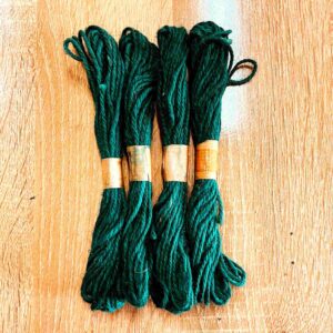 JUTE0011- ARNAS 2 PCS (APPROX 20 METERS) PACK OF OFF DARK GREEN JUTE THREAD FOR JEWELLERY MAKING | CRAFTING