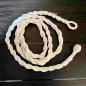 LONGDORI05- ARNAS 2PCS PACK OF 6MM THICK 32-34″ LONG ADJUSTABLE WHITE COTTON ROPE | NECKLACE DORI FOR JEWELLERY MAKING