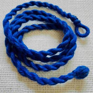 LONGDORI07- ARNAS 2PCS PACK OF 6MM THICK 32-34″ LONG ADJUSTABLE ROYAL BLUE COTTON ROPE | NECKLACE DORI FOR JEWELLERY MAKING