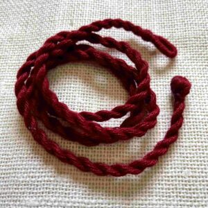 LONGDORI09- ARNAS 2PCS PACK OF 6MM THICK 32-34″ LONG ADJUSTABLE MAROON COTTON ROPE | NECKLACE DORI FOR JEWELLERY MAKING