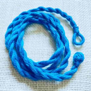 LONGDORI11- ARNAS 2PCS PACK OF 6MM THICK 32-34″ LONG ADJUSTABLES SKY BLUE  COTTON ROPE | NECKLACE DORI FOR JEWELLERY MAKING