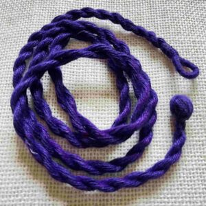 LONGDORI12- ARNAS 2PCS PACK OF 6MM THICK 32-34″ LONG ADJUSTABLE PURPLE COTTON ROPE | NECKLACE DORI FOR JEWELLERY MAKING