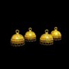 JHUMKAg0105- 3 PAIRS PACK OF GERMAN GOLD | OXIDIZED GOLDEN JHUMKIES FOR EARRING MAKING