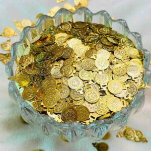COINg0011 ARNAS 140 PCS PACK OF 10 MM LAXMI COIN FOR JEWELLERY MAKING | BANGLES MAKING - 25 GM (APPROX )