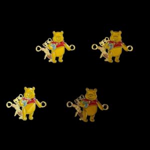 ECHARMS0200 ARNAS 2x2CM POOH INSPIRED CHARMS FOR RAKHI MAKING | BRACELET MAKING | JEWELRY MAKING