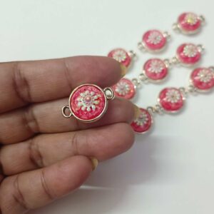 ECHARMS0206 ARNAS ROSE PINK COLOR BEAUTIFUL CHARMS FOR RAKHI MAKING | BRACELET MAKING | JEWELRY MAKING