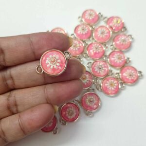 ECHARMS0207 ARNAS BABY PINK COLOR BEAUTIFUL CHARMS FOR RAKHI MAKING | BRACELET MAKING | JEWELRY MAKING