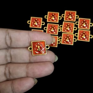 ECHARMS0219 ARNAS GANPATI RED COLORED BEAUTIFUL CHARMS FOR RAKHI MAKING | BRACELET MAKING | JEWELRY MAKING