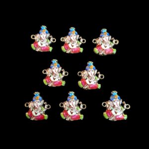 ECHARMS0220 ARNAS GANPATI RED COLORED BEAUTIFUL CHARMS FOR RAKHI MAKING | BRACELET MAKING | JEWELRY MAKING