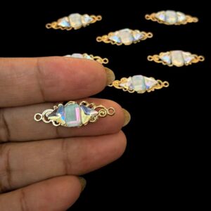 ECHARMS0224 ARNAS GREENISH STONE BEAUTIFUL CHARMS FOR RAKHI MAKING | BRACELET MAKING | JEWELRY MAKING