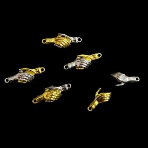 ECHARMS0235 ARNAS HANDSHAKE  INPIRED MAGNETIC CHARMS FOR RAKHI MAKING | BRACELET MAKING | JEWELRY MAKING