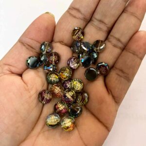 ECHARMS0256 ARNAS RAINBOW CRYSTAL BEADS CHARMS FOR RAKHI MAKING | BRACELET MAKING | JEWELRY MAKING