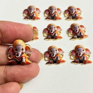 ECHARMS0277 ARNAS GANPATI INSPIRED COLORFULL BEAUTIFULL CHARMS FOR RAKHI MAKING | BRACELET MAKING | JEWELRY MAKING