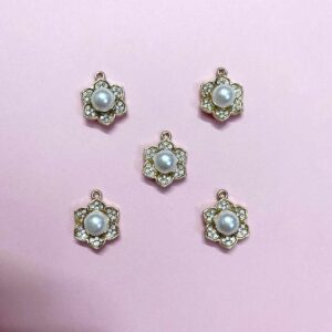 ECHARMS0202 ARNAS 2x2CM FLOWER SHAPED BEAUTIFUL CHARMS FOR RAKHI MAKING | BRACELET MAKING | JEWELRY MAKING
