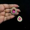 KUNDAN0218 ARNAS 1 PCS PACK OF 3.5 X 3 CM DROP SHAPE KUNDAN FOR JEWELLERY MAKING| AARI WORK