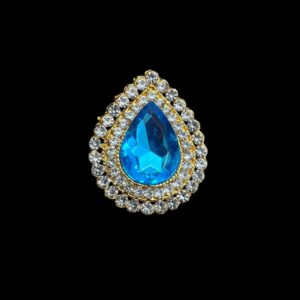 KUNDAN0222 ARNAS 1 PCS PACK OF 4.5 X 3.5 CM DROP SHAPE BIG SIZE KUNDAN FOR JEWELLERY MAKING| AARI WORK