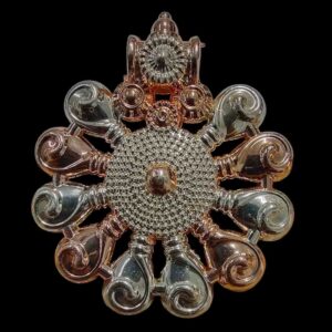PREMIUM019 – 1 PC PACK OF COPPER SILVER PLATED LARGE SIZE GERMAN SILVER PREMIUM QUALITY PENDANT