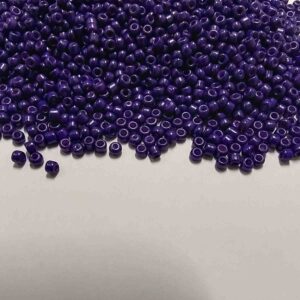 SBEADS0025 ARNAS VIOLET COLOR 11/0 SIZE GLASS OPAQUE SEED BEADS (20-40 GM)