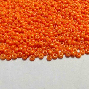 SBEADS0040 ARNAS ORANGE COLOR 11/0 SIZE GLASS OPAQUE  | SEED BEADS(20-40 GM)