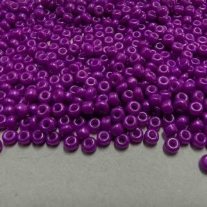 SBEADS0042 ARNAS PURPLE COLOR 11/0 SIZE GLASS OPAQUE | SEED BEADS(20-40 GM)